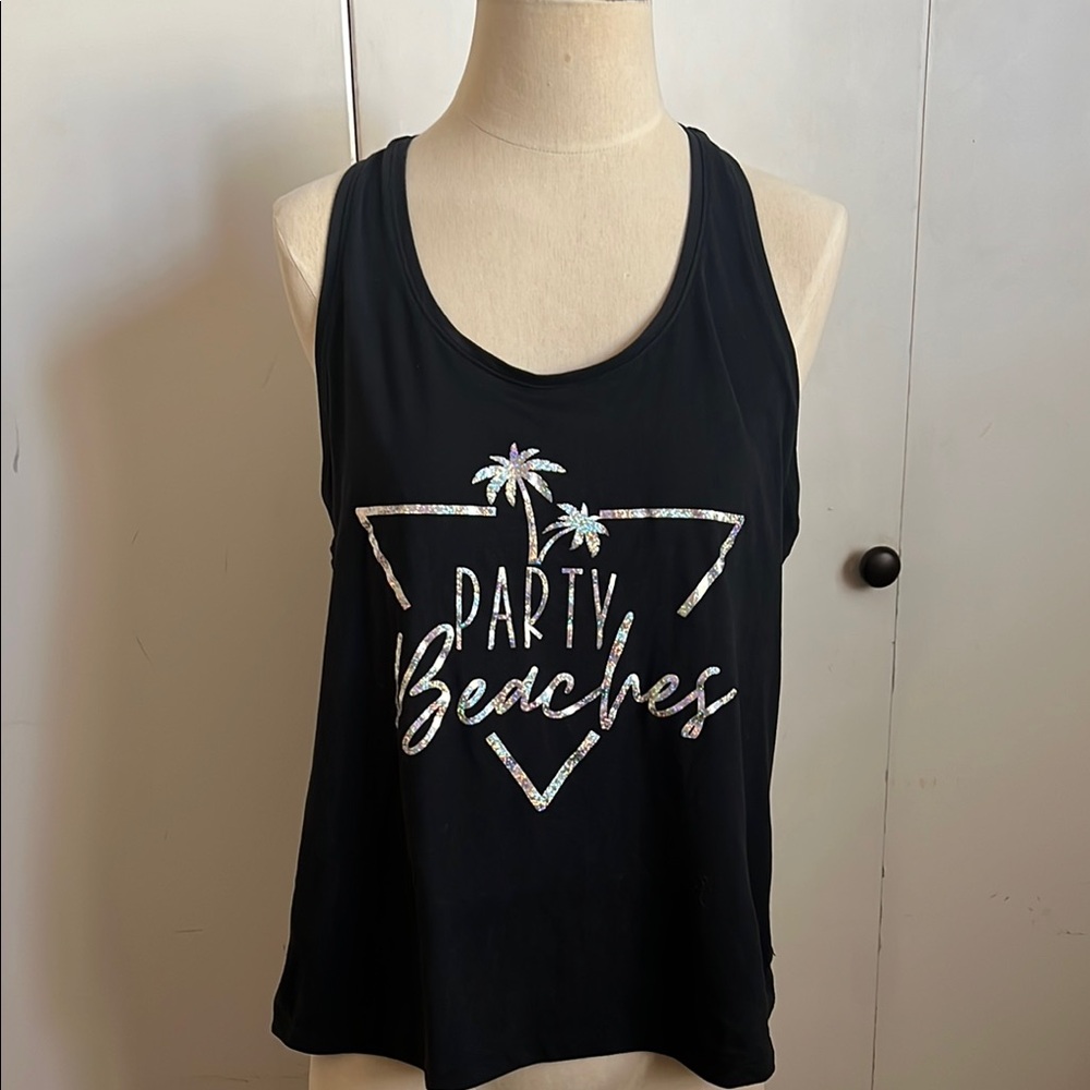 Black Party Beaches Women's Tank Top